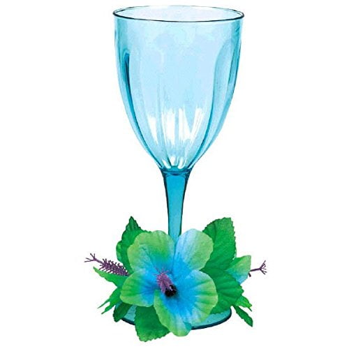 amscan Summer Party Wine Glasses 16.5 oz.